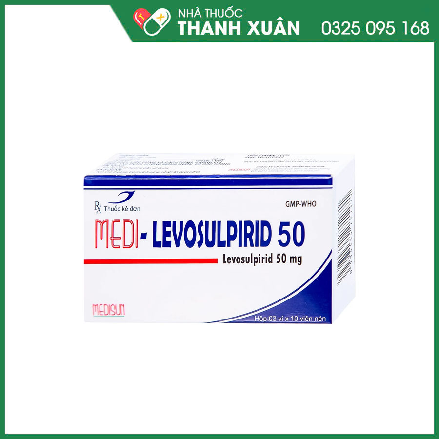 Medi-Levosulpirid 50 thuốc điều trị tâm thần phân liệt và các triệu chứng rối loạn tiêu hóa chức năng